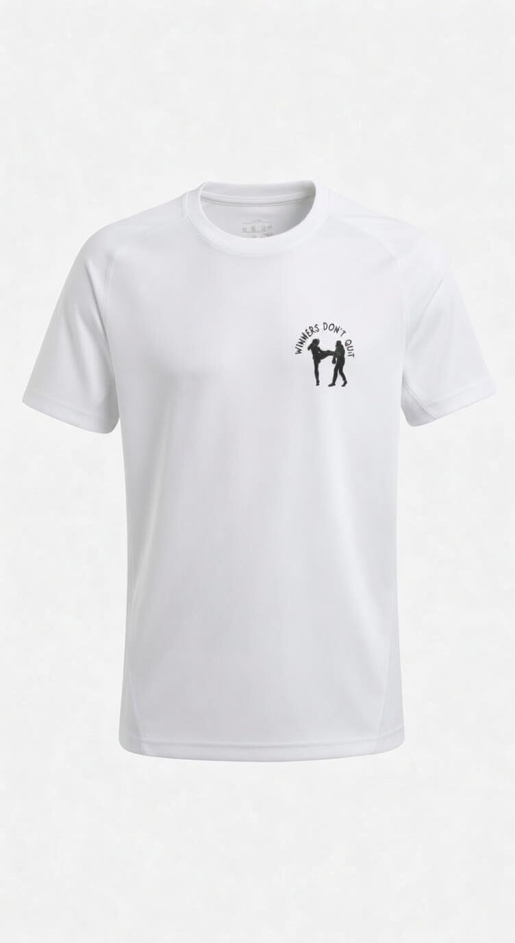 Winners Don't Quit Launch Tee White